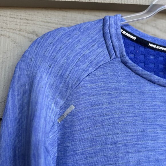Nike Running Dri-FIT Long Sleeve Shirt Blue M - Picture 7 of 9